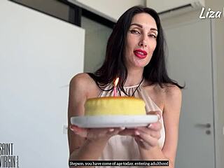 stepson’s first sex gifted by stepmother in wild cowgirl ride