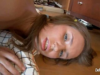 She Knows How to Make Him Cum Twice on Her Ass Cumshot Cum Tits Natural Tits Blowjob High Definition