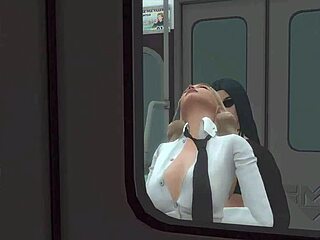 hey, trans mistress lured stepdaughter into wild subway sex in sims 4 hentai