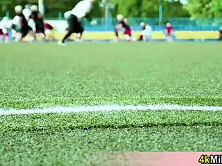 Free Use Fuck Day: Pretty Blonde Waitress Gets Fucked In Stadium