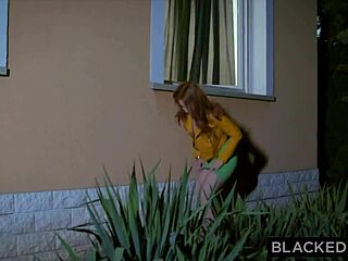 Blackedraw, she sneak out for big black cock... oops, snuck!