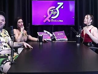 evelyn zain loves her cuckold fetish in sheer red lingerie