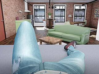 Neighbour milf with big ass rides hard in POV