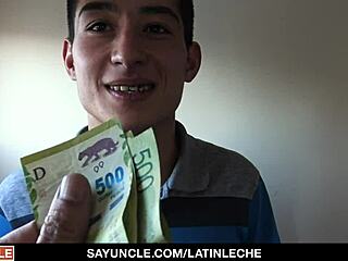 Latinleche - latino hunk with tattoos meets a big guy