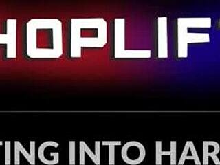 Ebony Daya Knight rides officer's cock at work