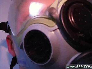 Gay recruits trained in intense anal fucking and kissing.