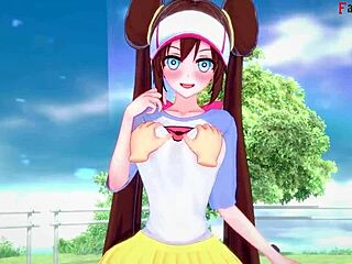 Mei Nancy gives blowjob and titjob in Pokemon hentai full video