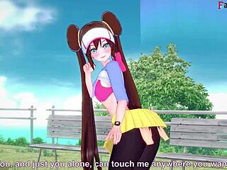Mei Nancy gives blowjob and titjob in Pokemon hentai full video