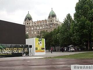 dude says, 'watch me anal fuck this euro babe for the first time on tape'