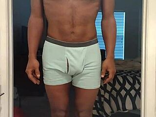 Black Amateur's Barefoot Workout Routine