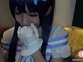 Japanese Idol Cosplayer in Hentai Outfit Gets Fingered and Creampied in Doggystyle. Watch the Intro!