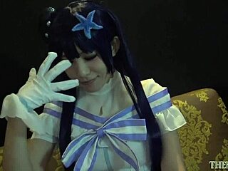 Japanese Idol Cosplayer in Hentai Outfit Gets Fingered and Creampied in Doggystyle. Watch the Intro!