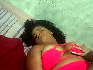 novinha enjoys a relaxing solo touch in her room