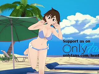 My Hero Academia hentai: Uraraka's rooftop orgasm! 🔥