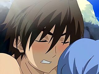 Imagine the contrasts in this beach hentai without censorship.