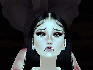 The goth slut had never experienced monster black cock before getting assfucked.