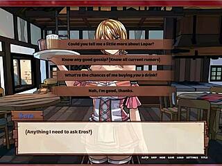 Blonde and brunette teens play breeding farm game on ranch