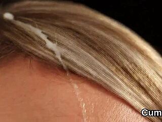 Oh Wow, Sexy Centerfold Gets Facial Cumshot And Eats Every Drop!