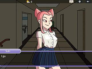 Nerdy guy humiliates queen by cumming on her face in brothel