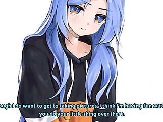 Minah blackmails you in hentai joi with socks.