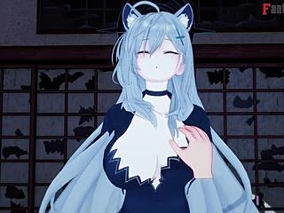 i ride sunaookami shiroko in cowgirl while she gives blowjob