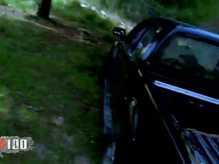 Conan the Barbarian Gets Deepthroat Blowjob From Blonde MILF Bodybuilder Outdoors