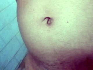 Indian gay bottom takin' own golden shower, oops!