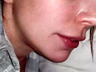 I found my stepsister resting and shoved my cock down her throat for deepthroat and titty fuck