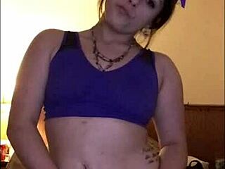 sexy little one ripping clothes in strip dance tease