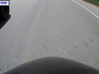 risky quick blowjob in public toilet by the road