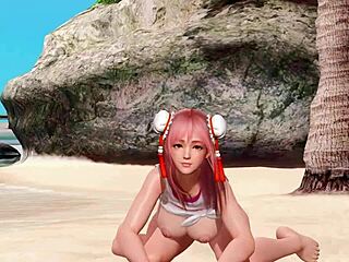 Honoka from DOA5 Poses Nude on Beach. Gravure Studio Episode 10 E Captures Big Tits and Ass Close-Up.