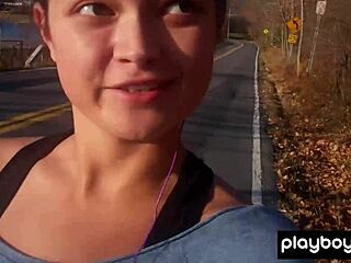 Chelsie Aryn strips down in the desert for Playboy shoot