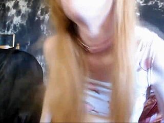 chipped polish nails shine in closeup with glass dildo climax