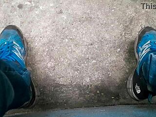 Hey, this is a gay Brazilian guy masturbating in the woods, pretty cool spot