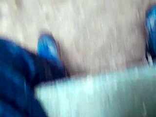 Hey, this is a gay Brazilian guy masturbating in the woods, pretty cool spot