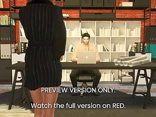 Rough office sex in 3D hentai preview