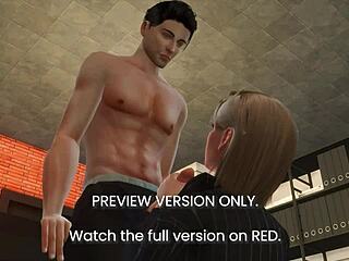 Rough office sex in 3D hentai preview