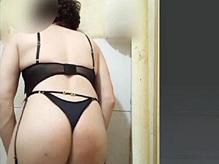 Femboy in Sexy Lingerie Masturbates Solo with Style. Hot Crossdressing Action Unfolds!