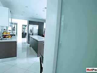 classy milf stepmom gives handjob to stepson professionally