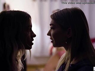 teen lesbian got tricked by a spoiled bitch... damn! 😡