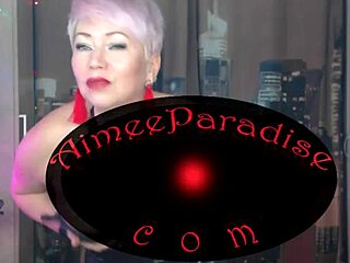Mature beauty Aimee Paradise's intimate pleasure explored by Mr. Pussy and Peter Stone
