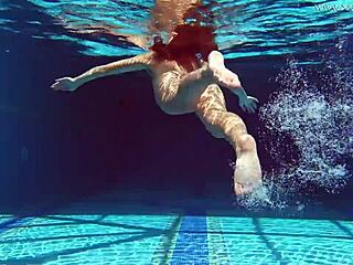 poolside MASTURBATION with teen tiffany tatum in tight solo action by the water