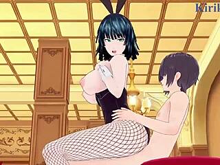 Tatsumaki and Fubuki Bunny Girls Fuck Intensely!