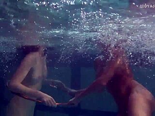underwater acrobatics lesbians irina barna and anna feher