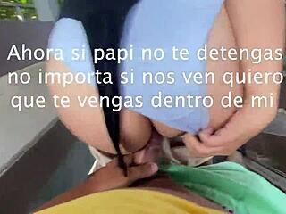 I take my friend in the abandoned park, fucking her outdoors in the forest and cumming all over her