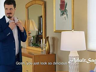 करली हेयर्ड ब्राइड ब्लाइंडफोल्ड हसबैंड को वेडिंग में चीट करती है, डीपथ्रोट से ककॉल्ड बनाती है