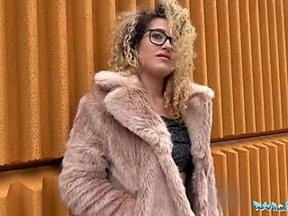 Public agent pounding spanish shaved pussy outdoors