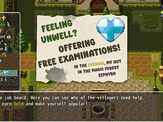 sexy nurse in lost lagoon harem undergoes naked examination by male for first time