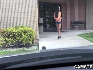 Hey, this amateur latina gets fucked in the backseat for some cash