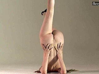 Sofia Zhiraf's Flexible Gymnast Routine Spreading Legs